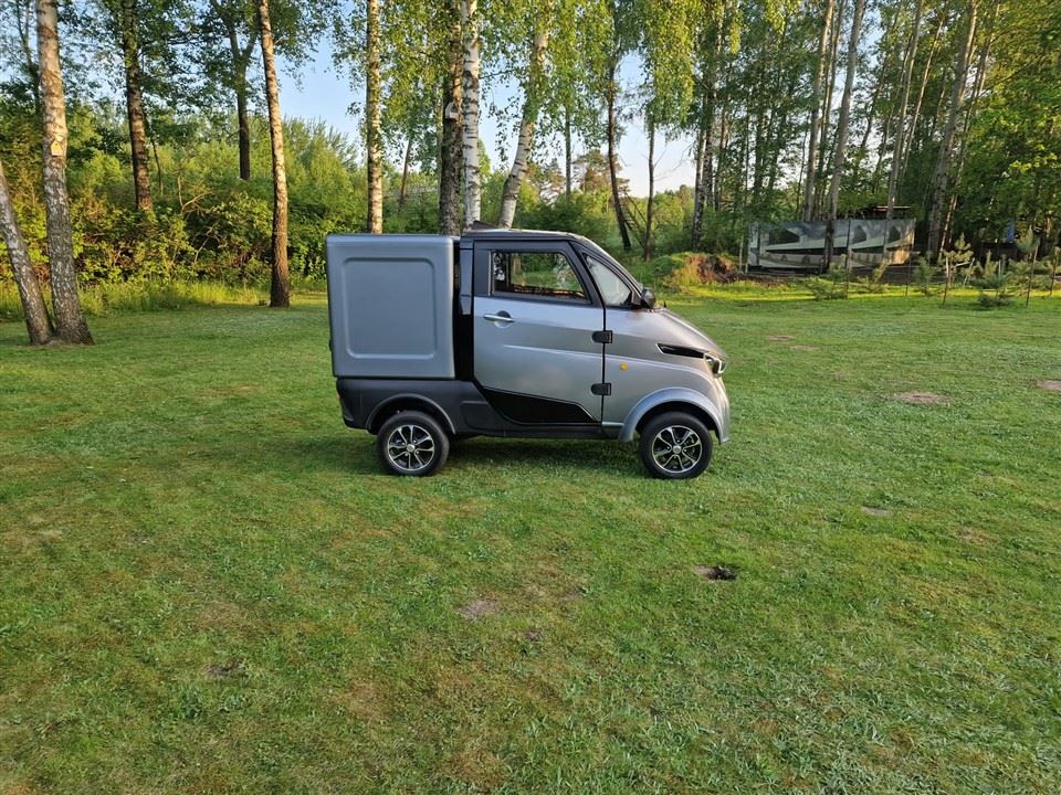 EEC Certificate Mini Enclosed Cabin Electric Motorbike Pickup